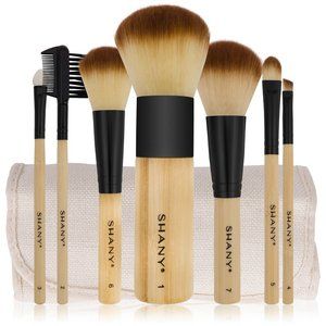 SHANY Bamboo Brush Set - Vegan Brushes With Premiu